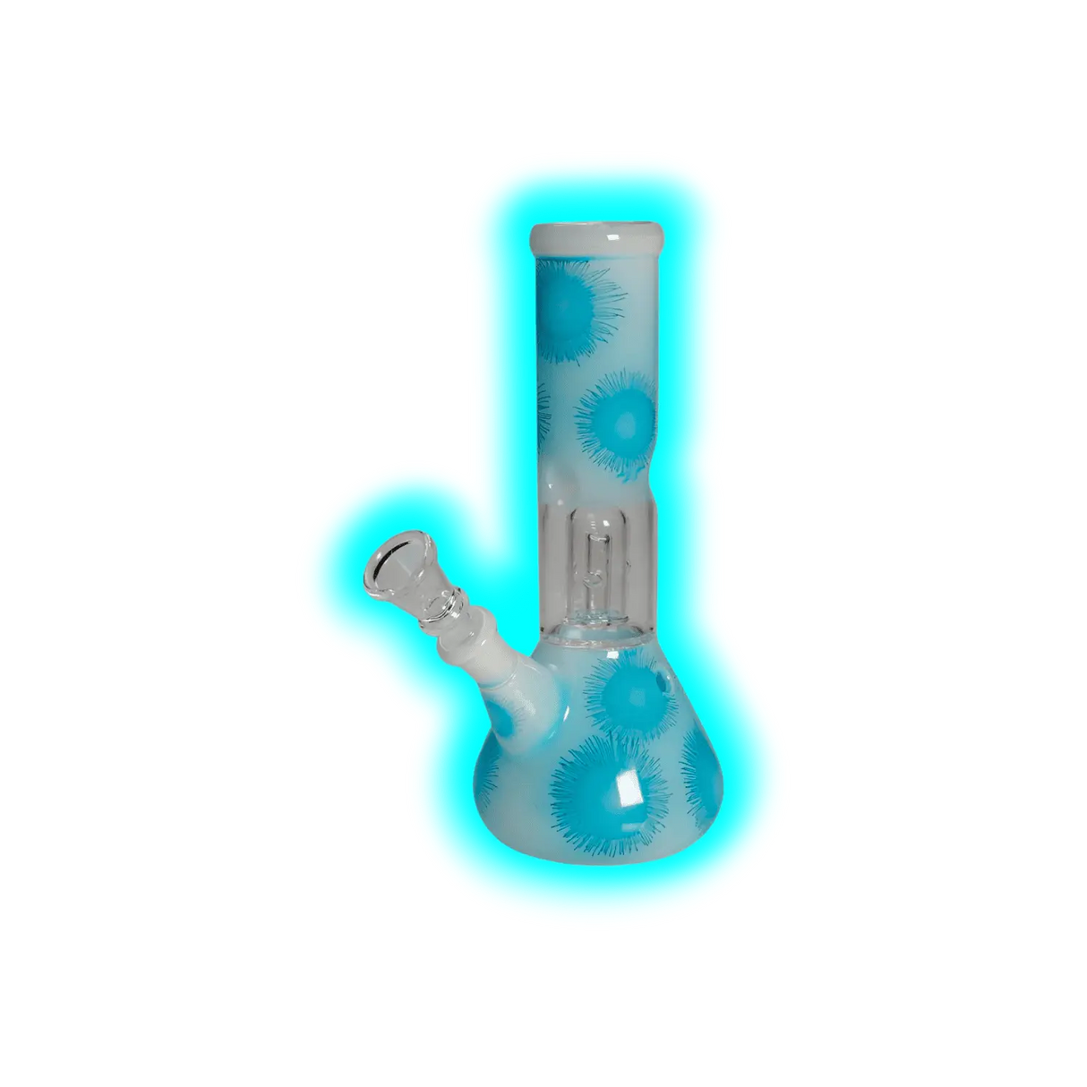 Black Leaf Ice Bong Domeperkolator Blue 21.5 cm