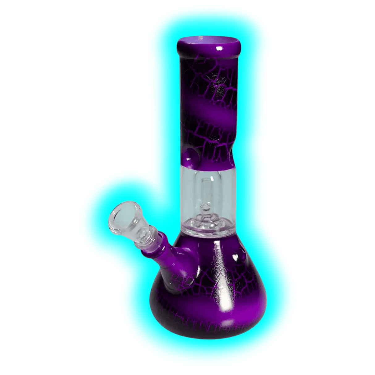 Black Leaf Ice Bong Kuppelperkulator Violet