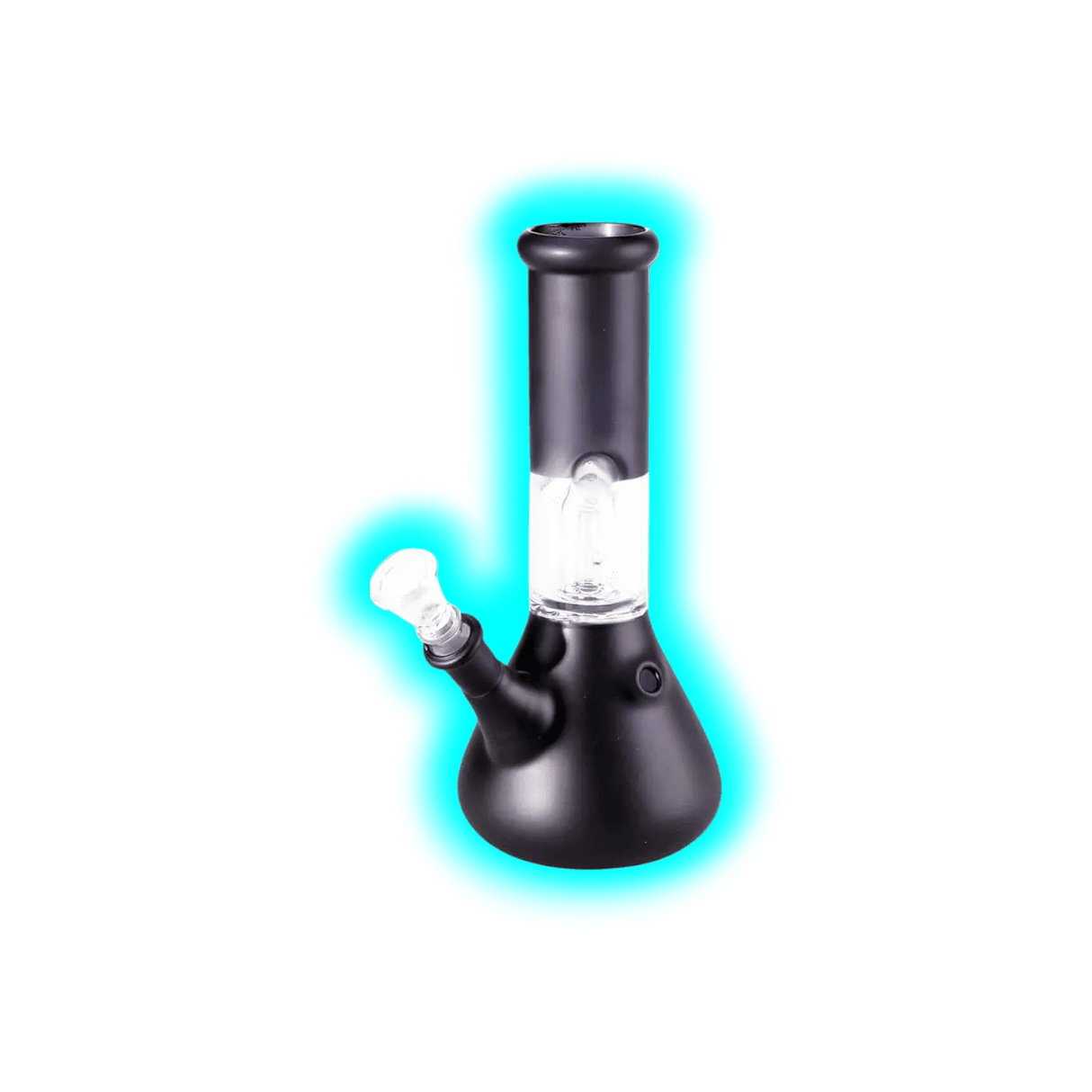 Black Leaf Ice Bong mit Kuppelperkolator schwarz