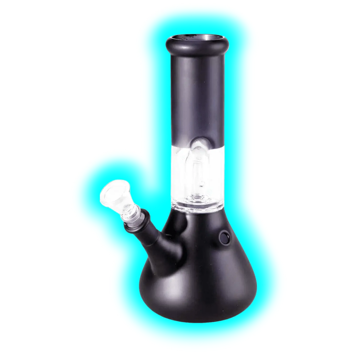 Black Leaf Ice Bong mit Kuppelperkolator schwarz