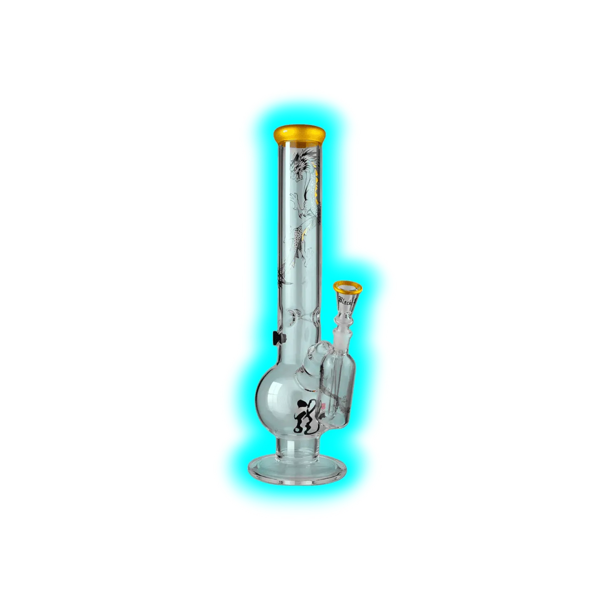 Black Leaf Ice Bong mit Vorkühler 45cm