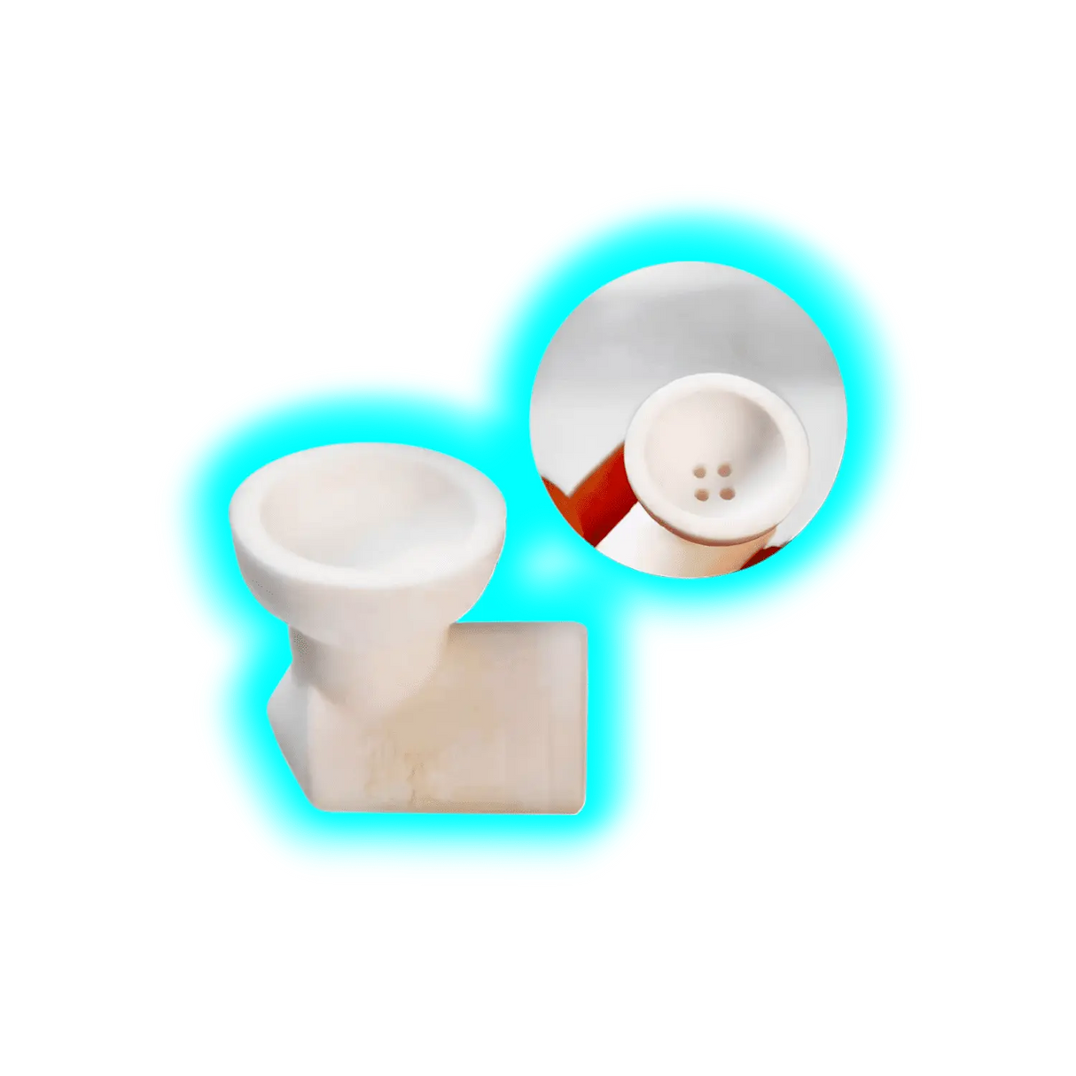 Black Leaf Kopf Keramik