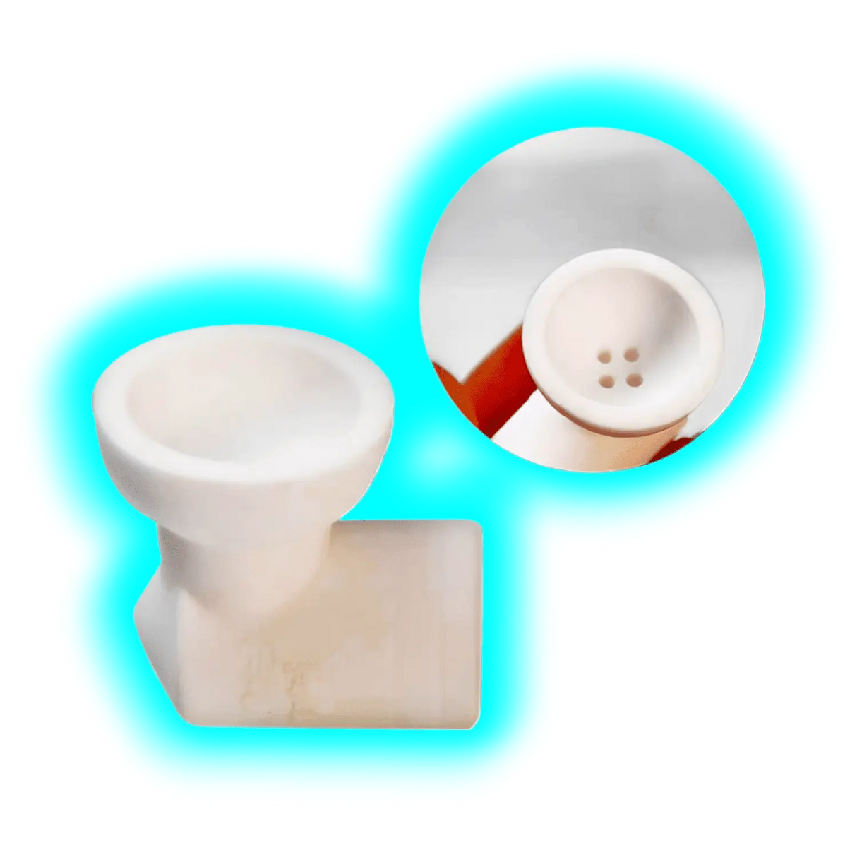 Black Leaf Kopf Keramik