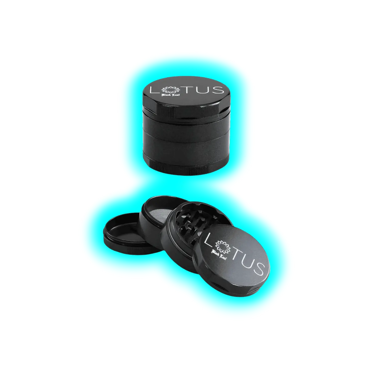 Black Leaf Lotus Grinder Grey 63mm