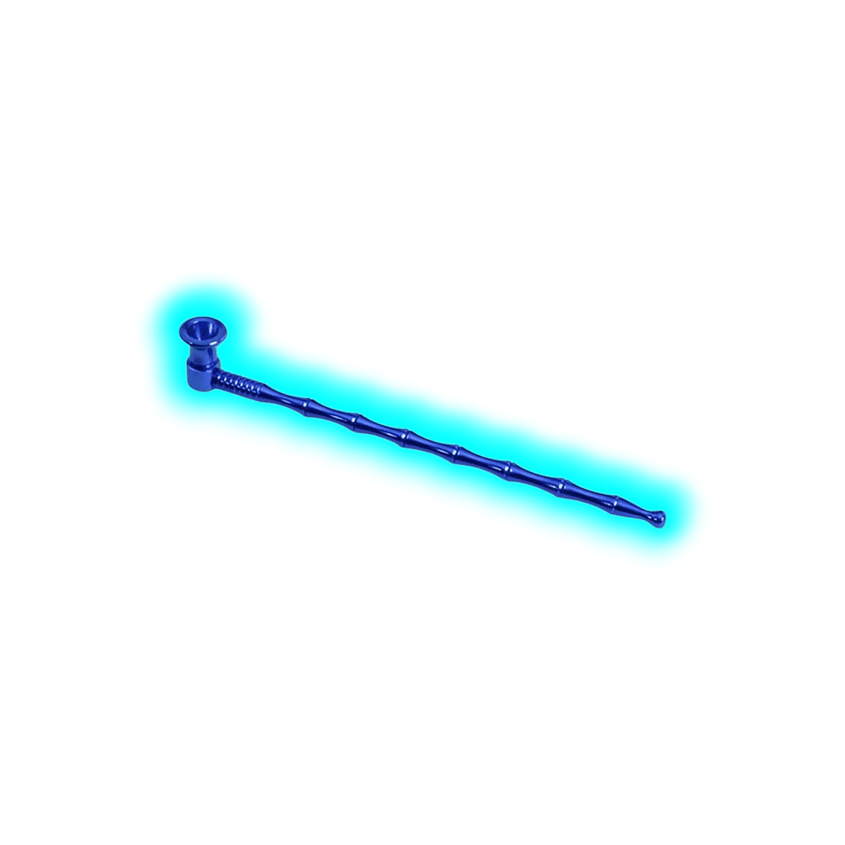 Black Leaf Metal Pipe Blue