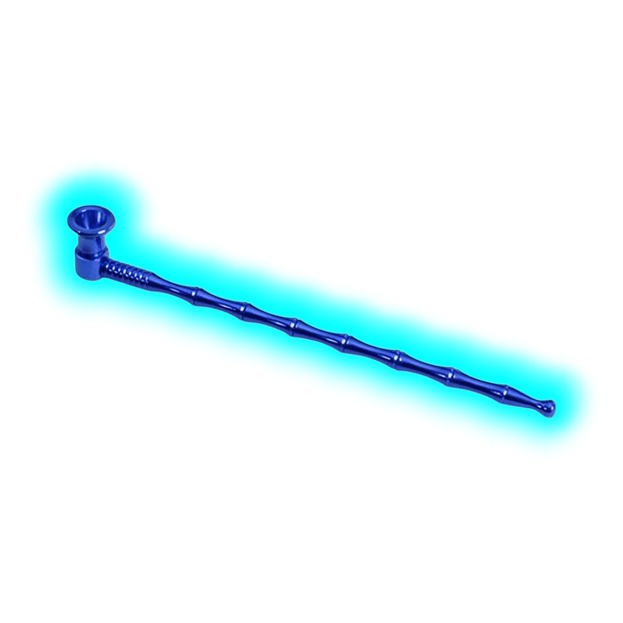 Black Leaf Metal Pipe Blue