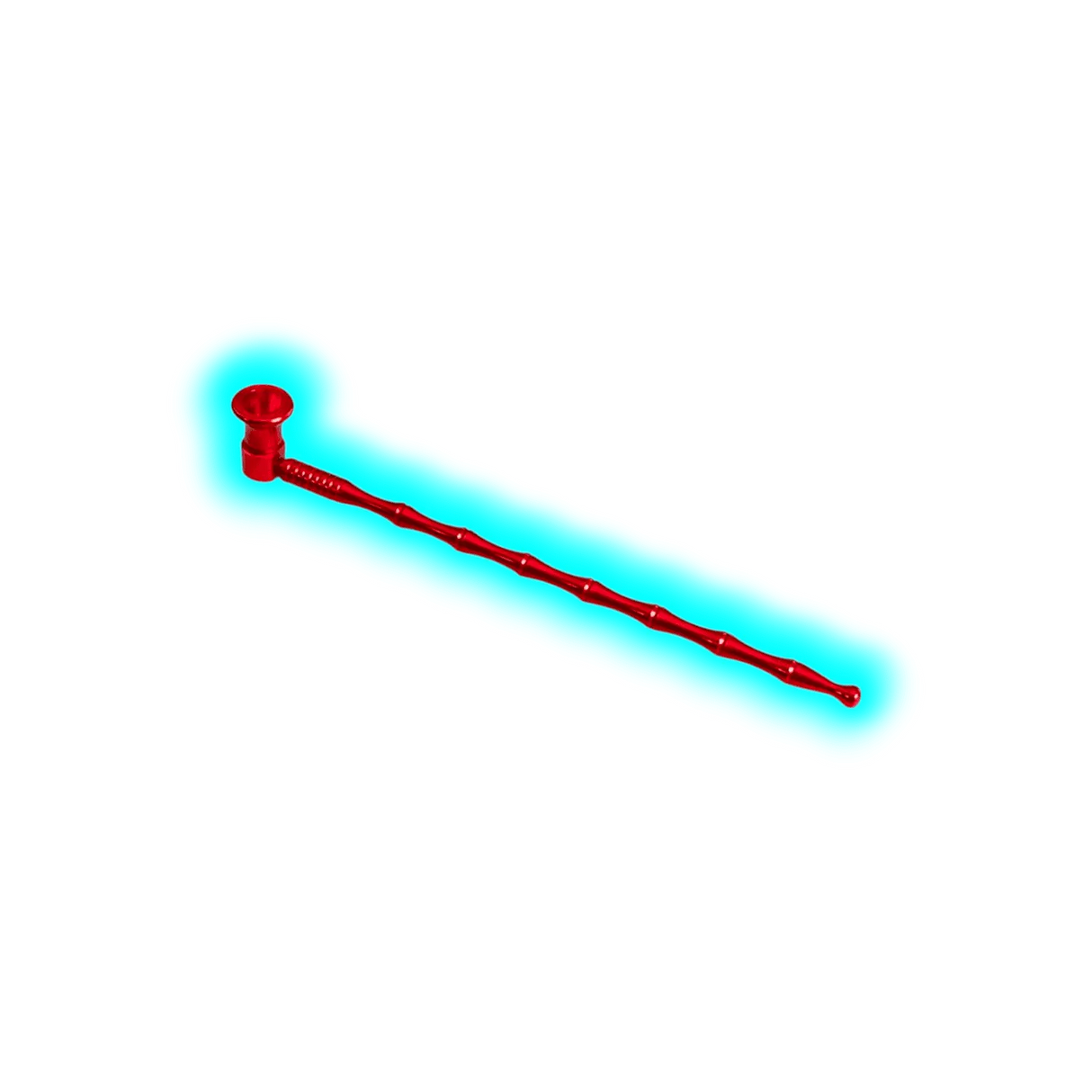 Black Leaf Metal Pipe Red