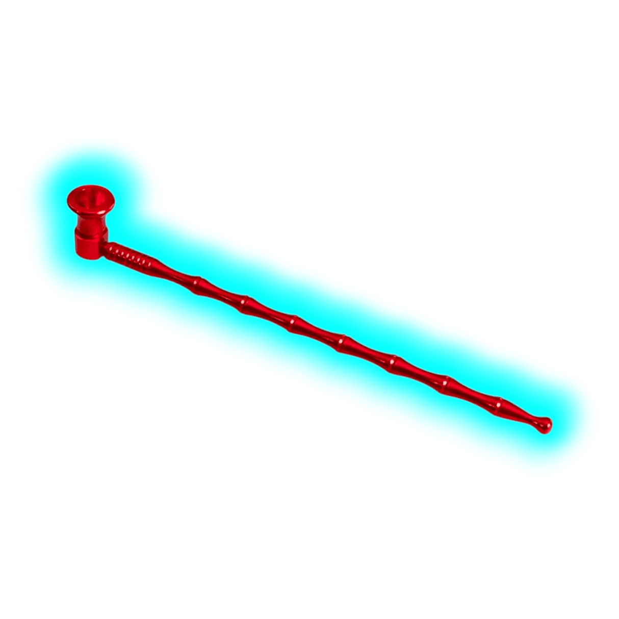 Black Leaf Metal Pipe Red