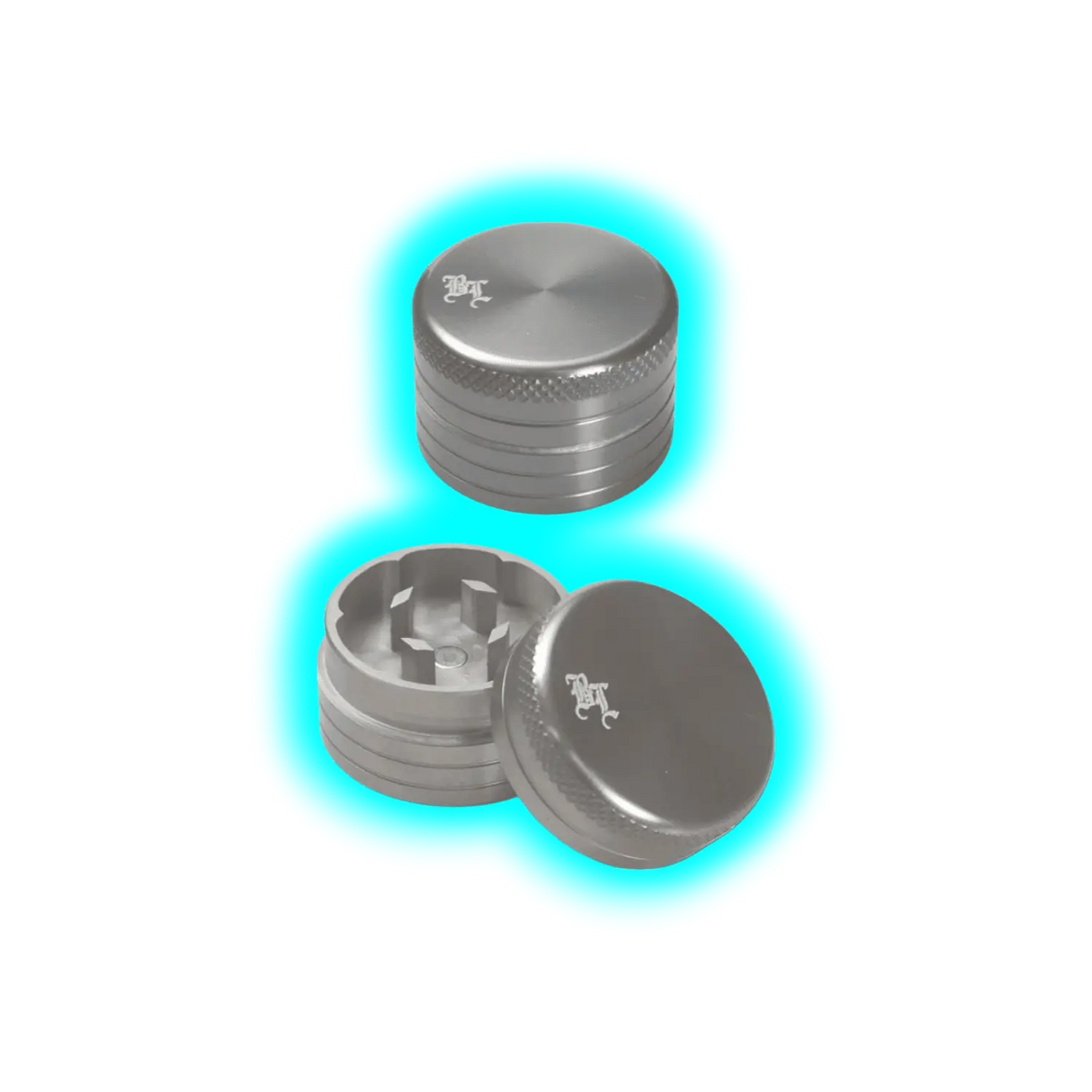 Black Leaf Mini Grinder 2-teilig Silber