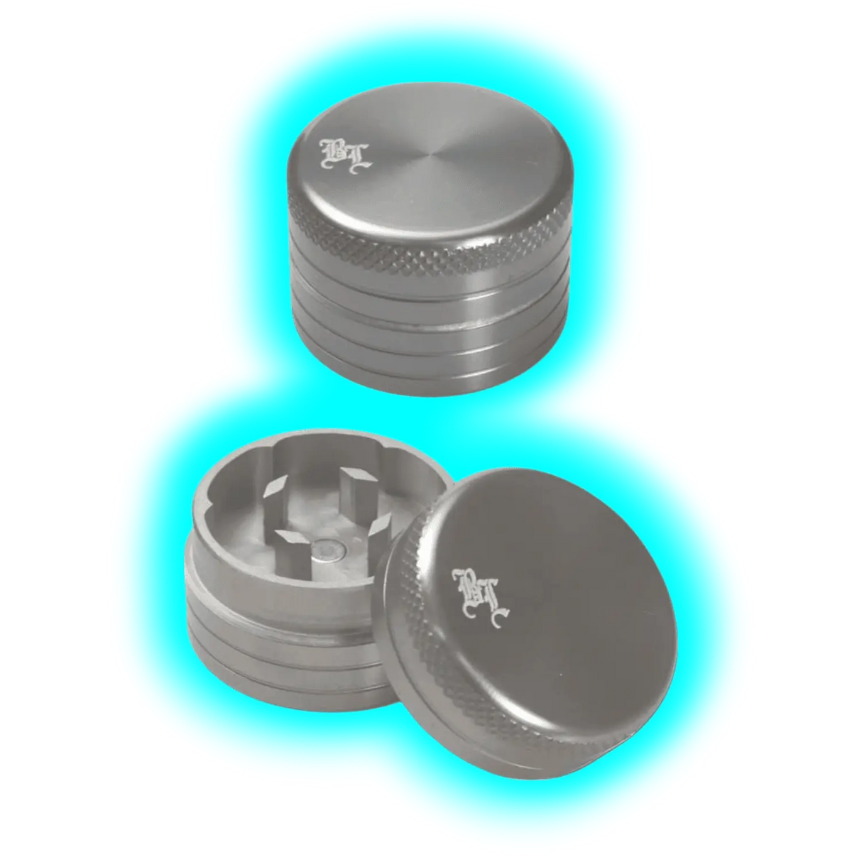 Black Leaf Mini Grinder 2-teilig Silber