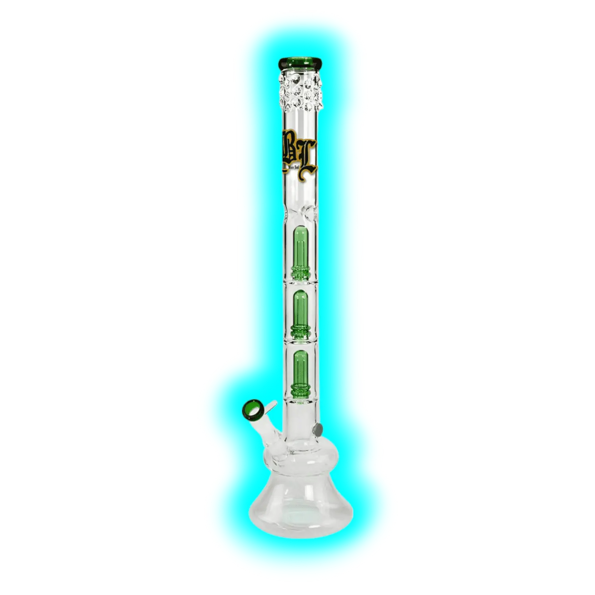 Black Leaf Mr Bombastic Ice Bong 3x Ufoperkolator grün 65cm