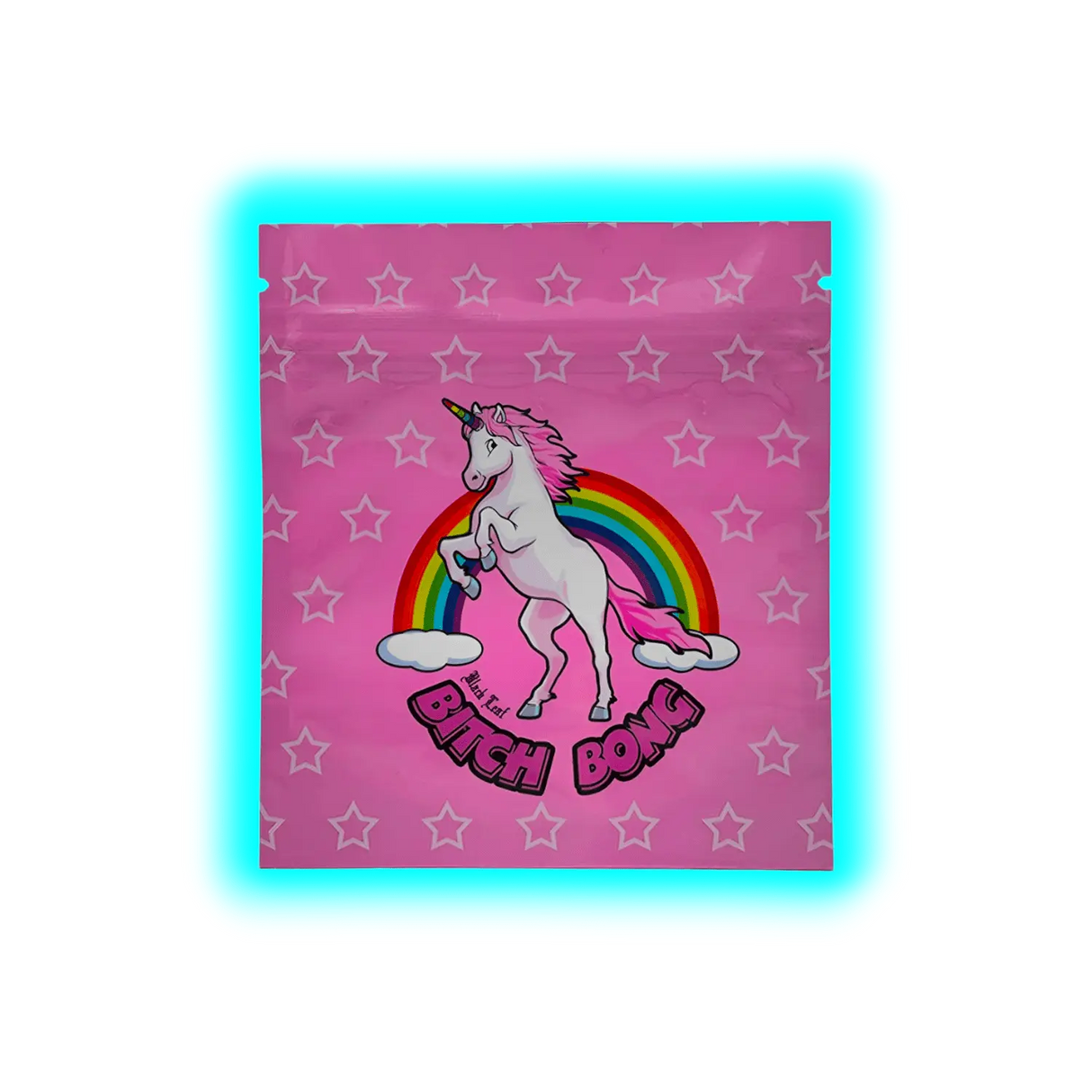 Black Leaf Mylar Bag Bitch Bong 50pcs