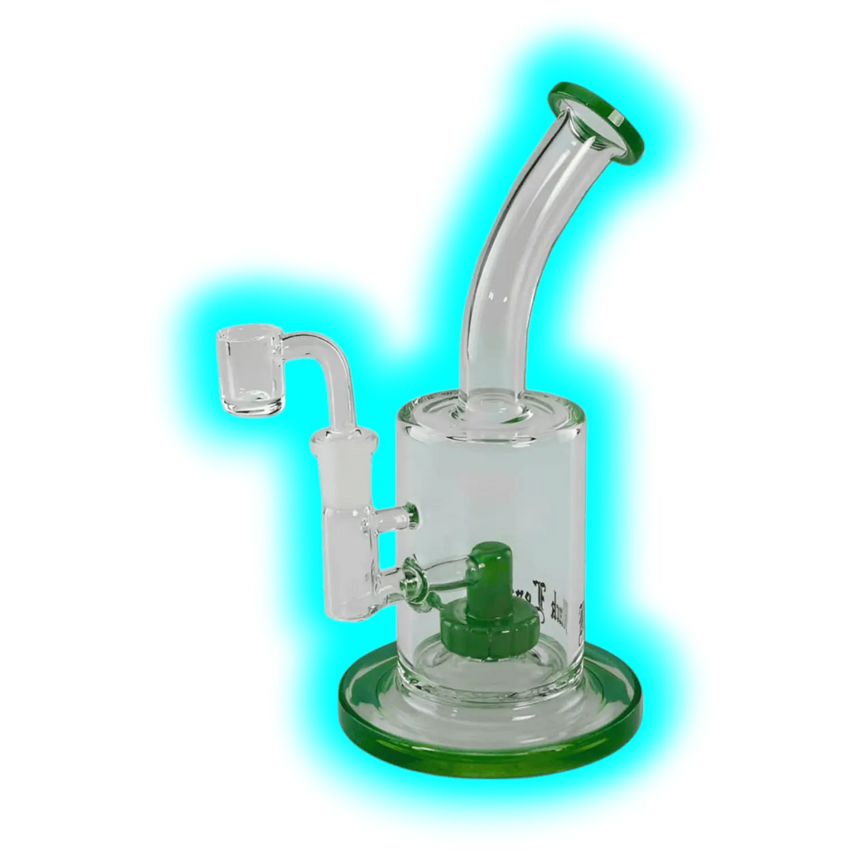 Black Leaf Ölbong mit Trommelperrkolator inkl. Banger Jade