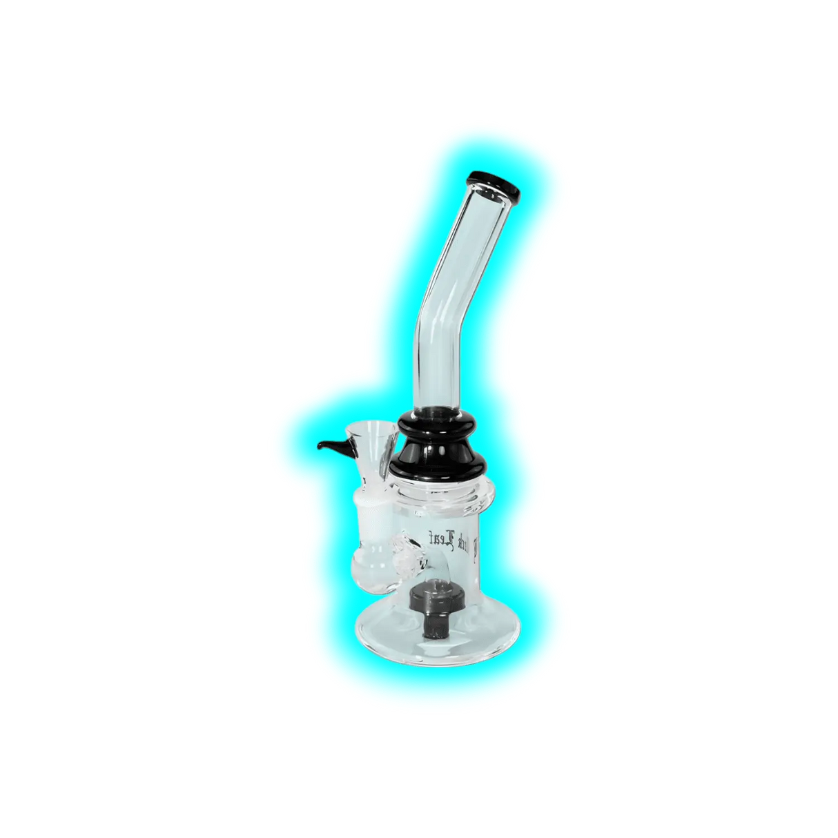 Black Leaf Perkolator Bubbler 23cm Black