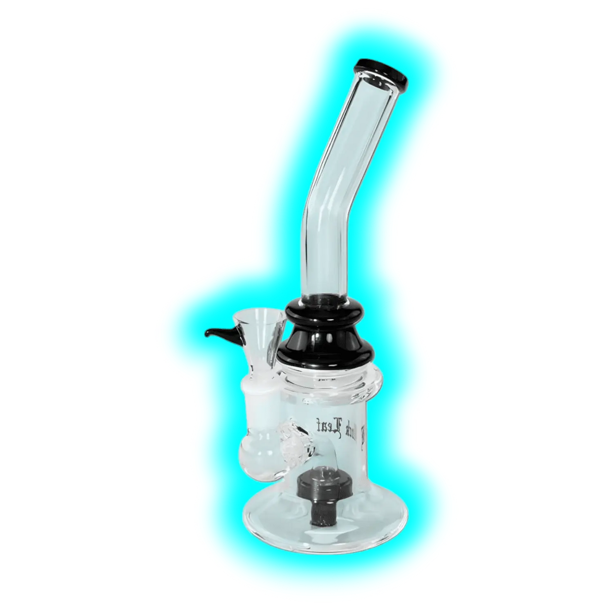Black Leaf Perkolator Bubbler 23cm Black
