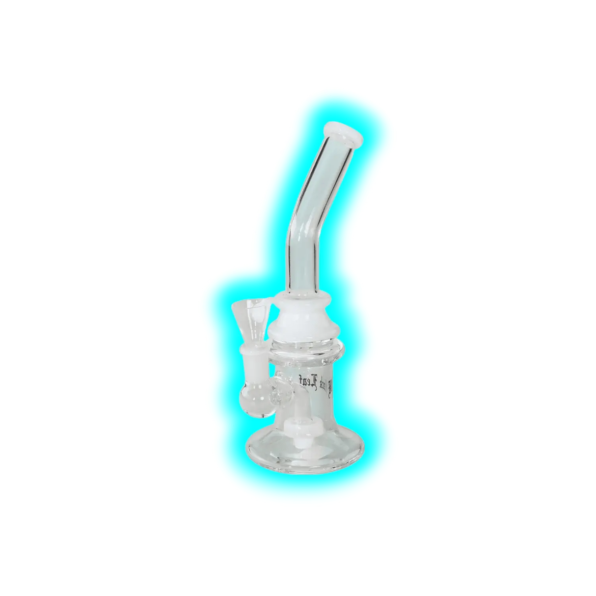 Black Leaf Perkolator Bubbler 23cm White