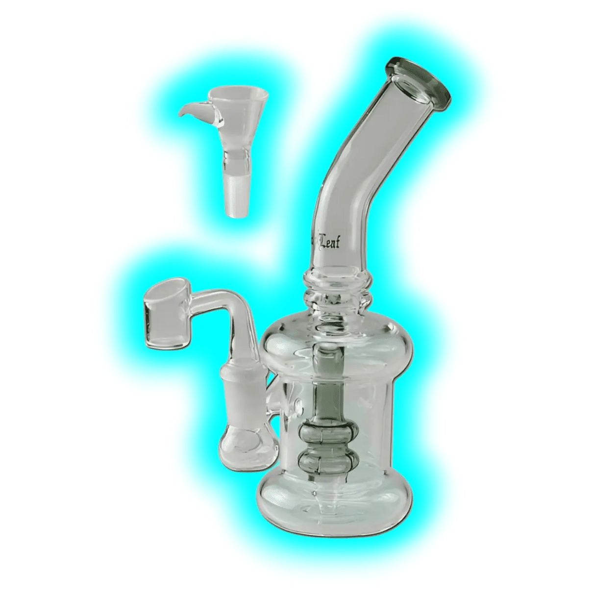 Black Leaf Perkolatorbong Dab Rig 19.5cm Grey Titan