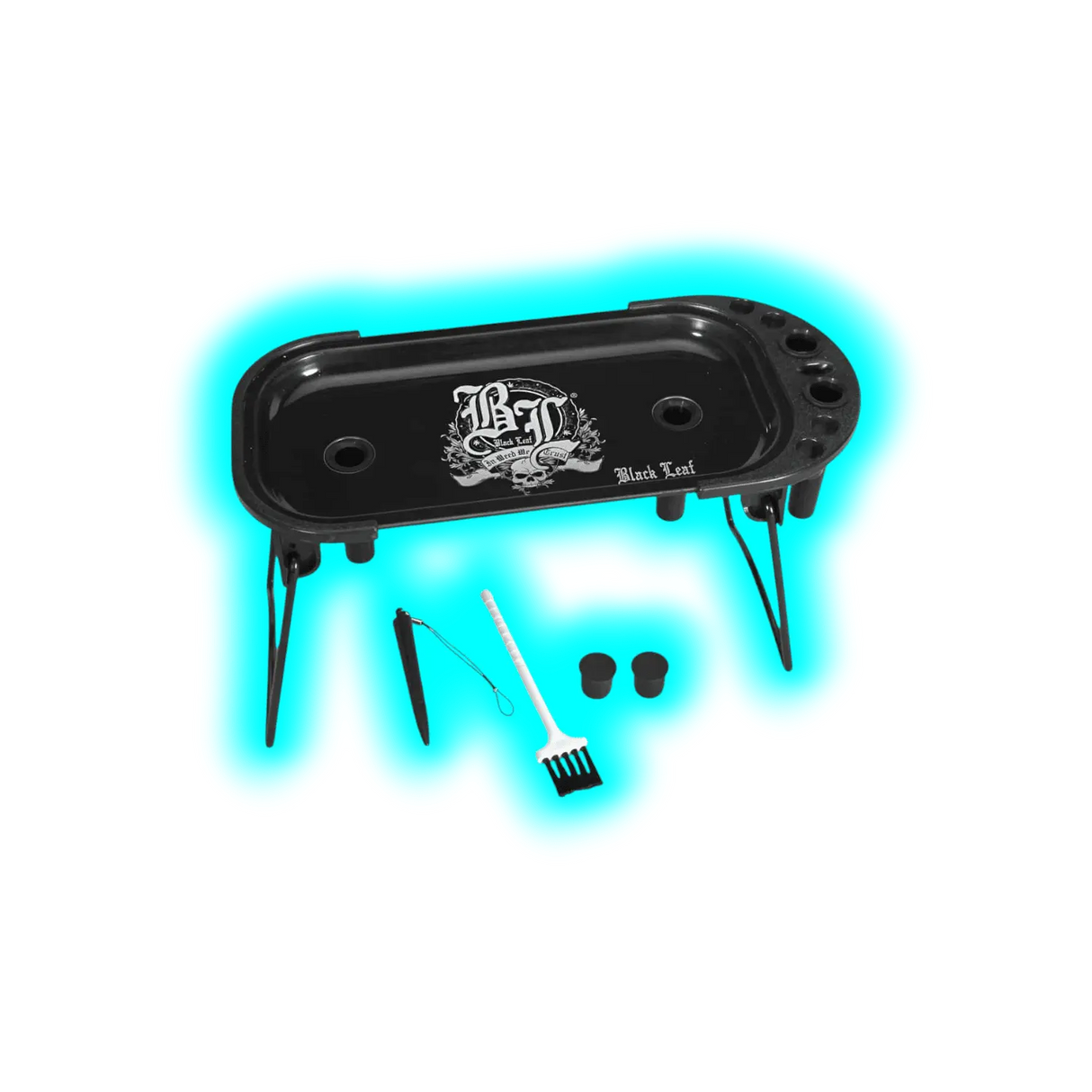 Black Leaf Rolling Console In Weed We Trust 232 x 110mm