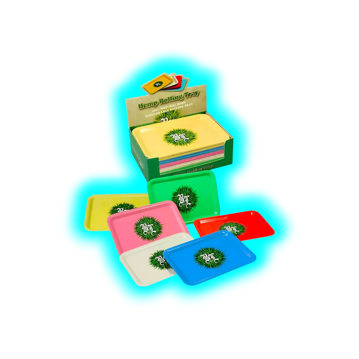 Black Leaf Rolling Tray 100% Bio 126 x 177mm Assort