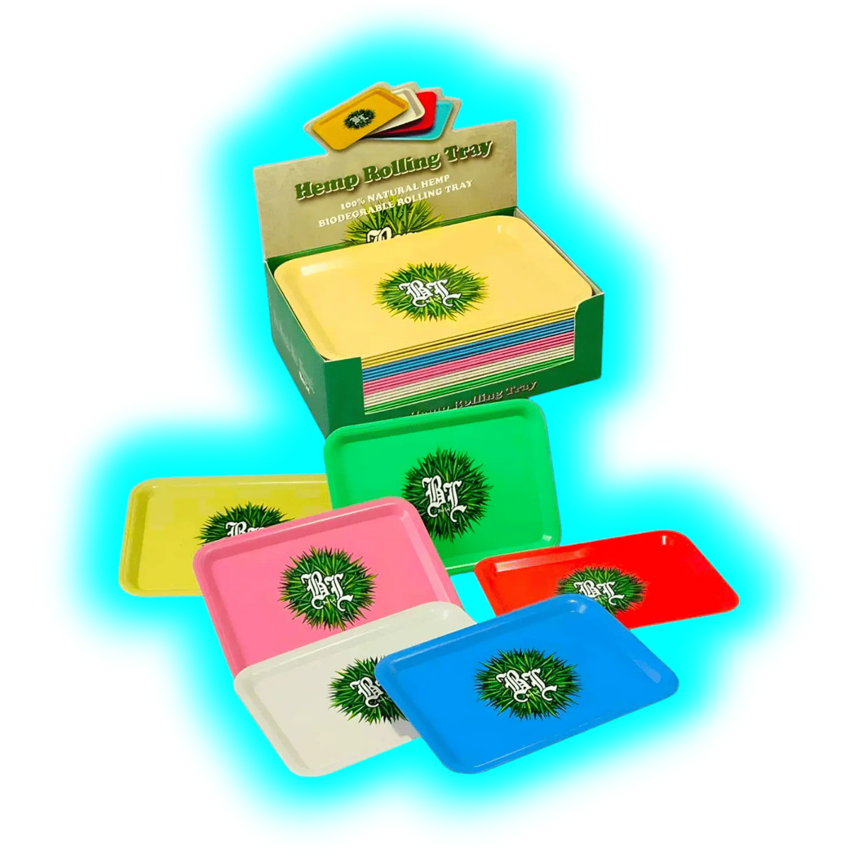 Black Leaf Rolling Tray 100% Bio 126 x 177mm Assort