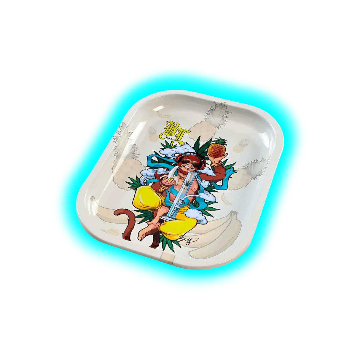 Black Leaf Rolling Tray Hanuman Small 140 x 180mm