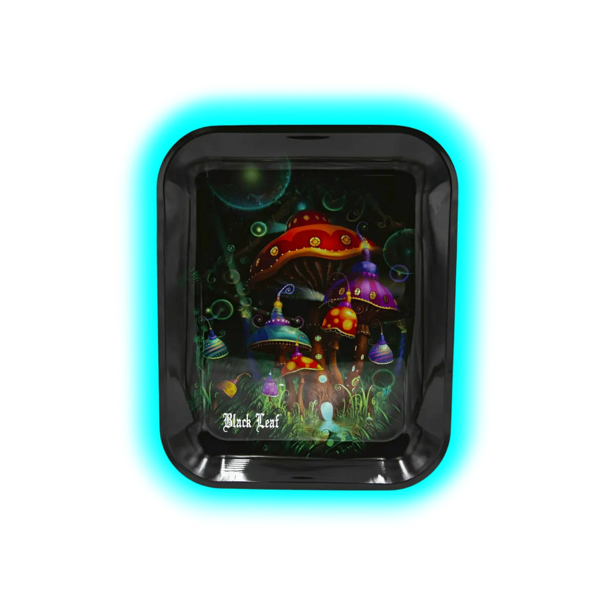 Black Leaf Rolling Tray L Mushroom 340 x 270mm