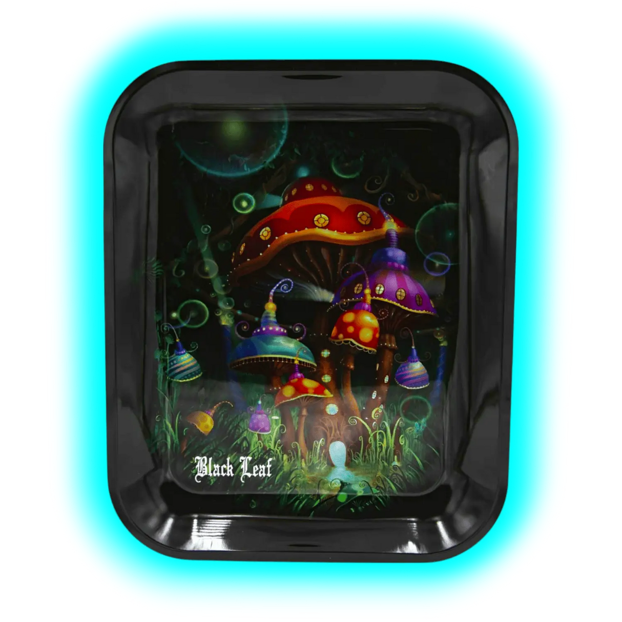 Black Leaf Rolling Tray L Mushroom 340 x 270mm