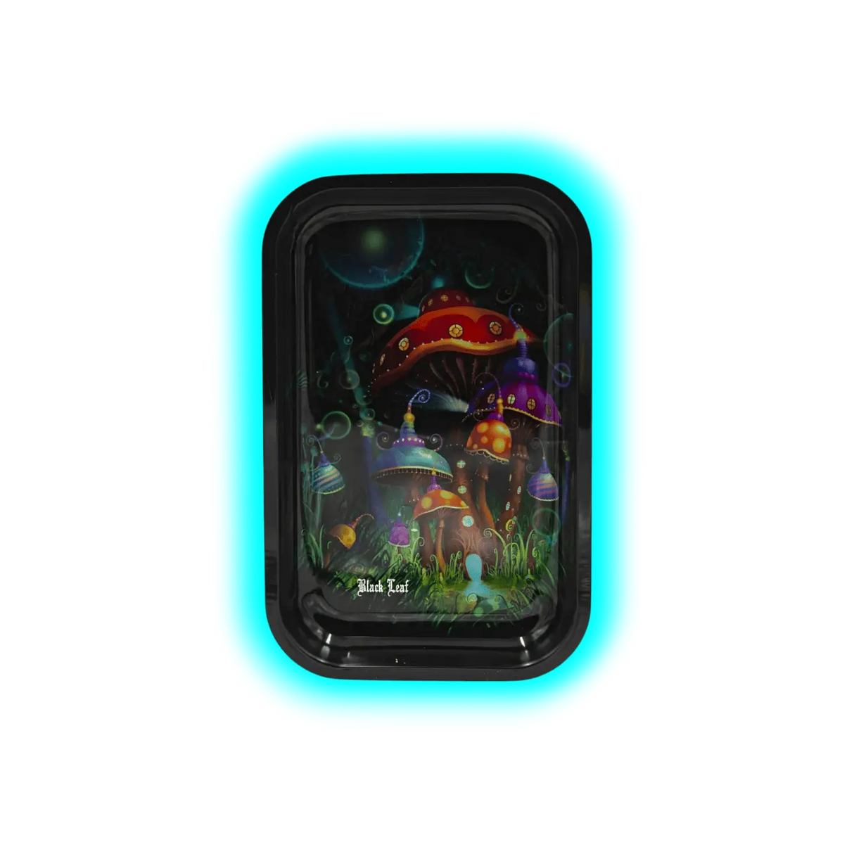 Black Leaf Rolling Tray M Mushroom Medium 175 x 275mm