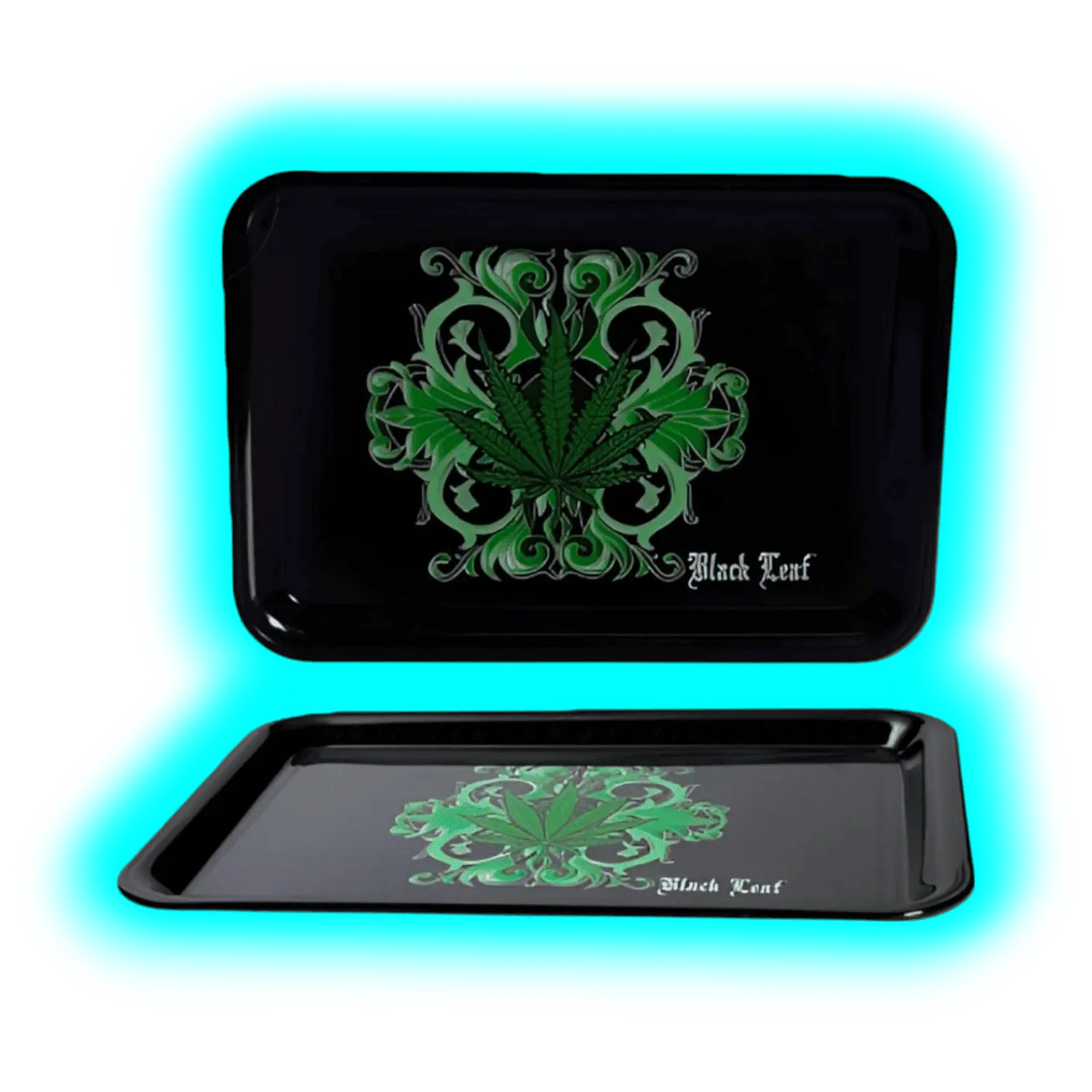 Black Leaf Rolling Tray S Leaf 175 x 125mm