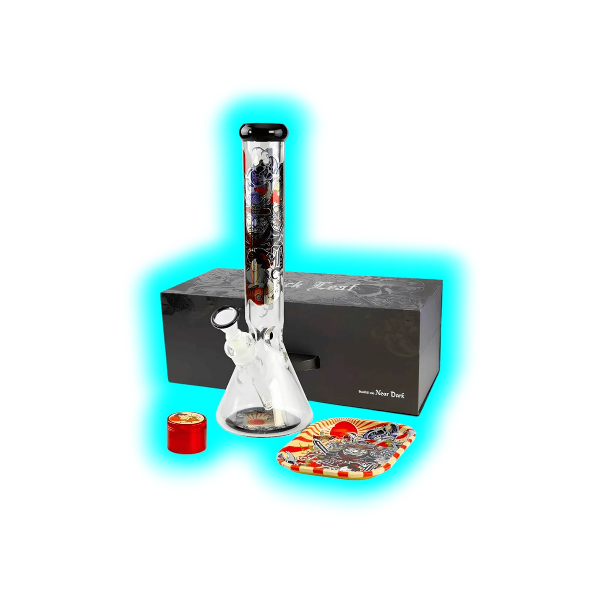 Black Leaf Ronin und Geisha Ice Bong Set 40cm