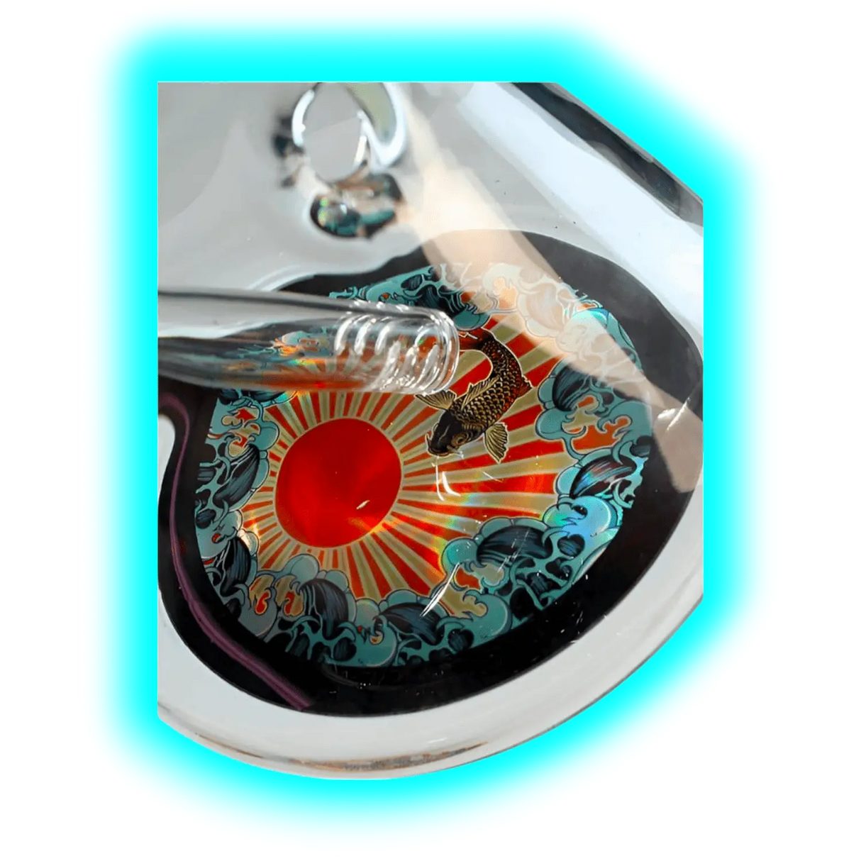 Black Leaf Ronin und Geisha Ice Bong Set 40cm