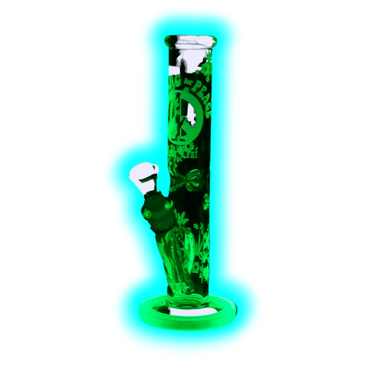 Black Leaf Smoking for Peace Glow in the Dark 35cm