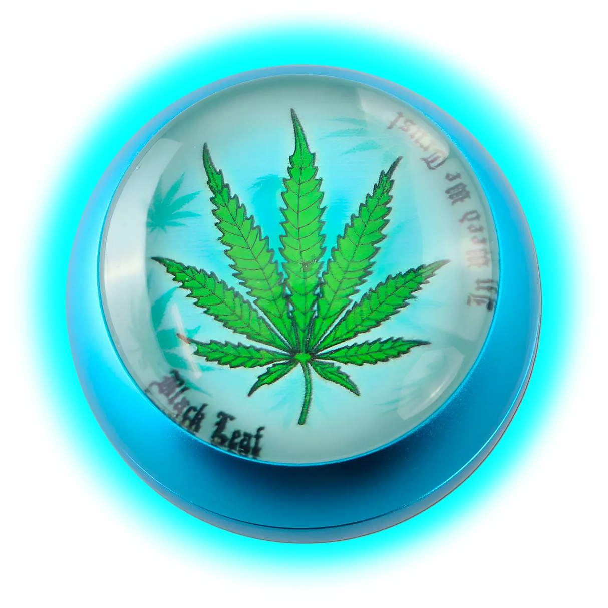 Black Leaf SPHERE Grinder 4 Parts Blue