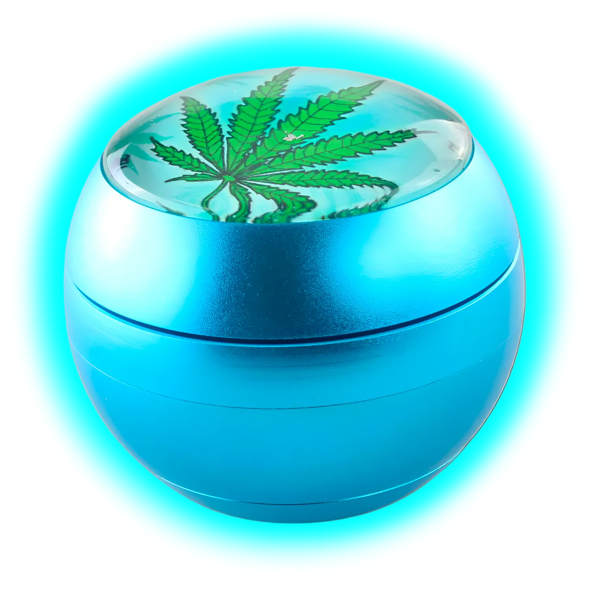 Black Leaf SPHERE Grinder 4 Parts Blue