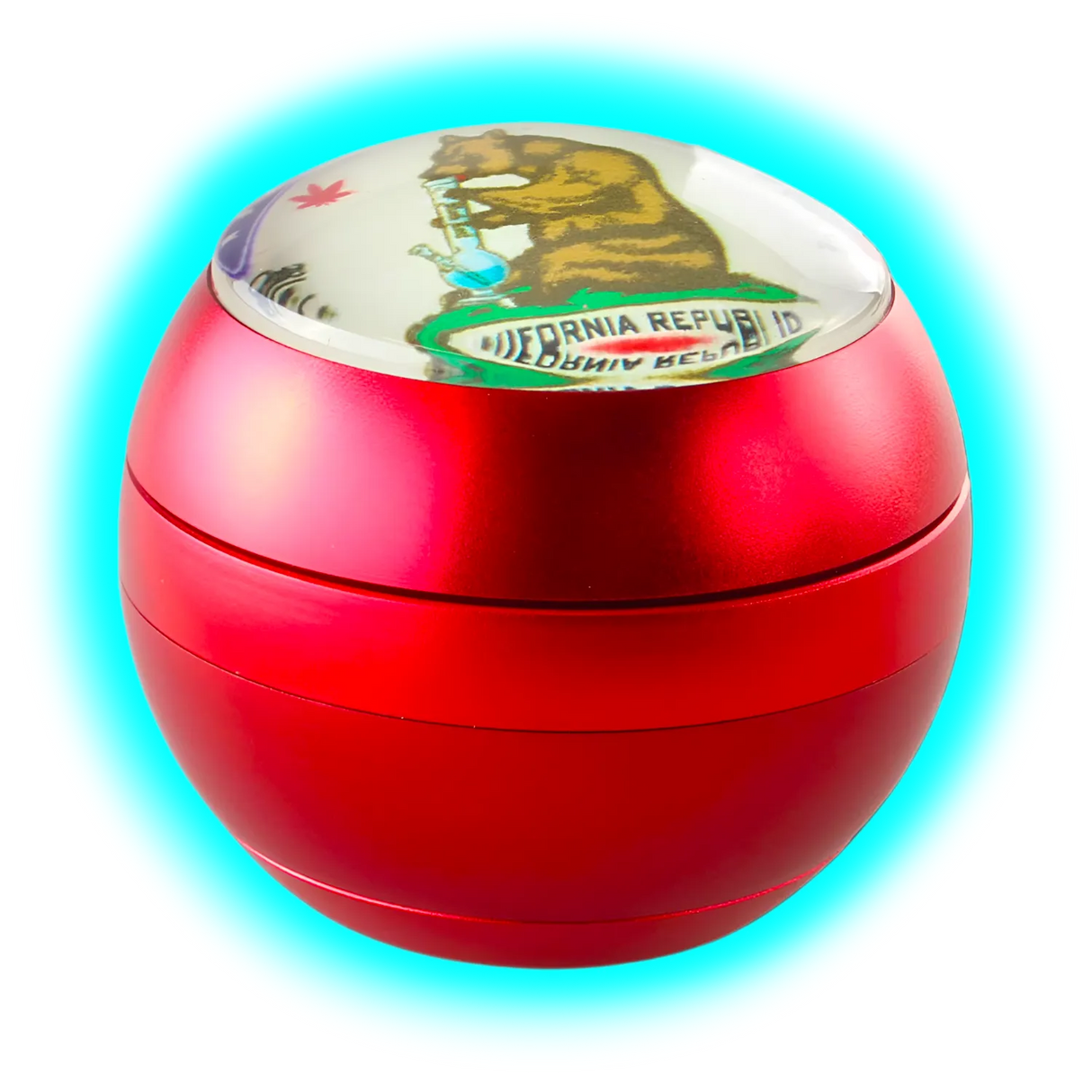 Black Leaf SPHERE Grinder 4 Parts Red