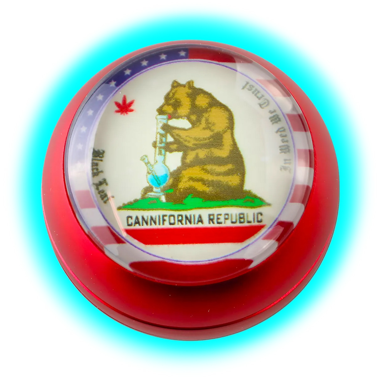 Black Leaf SPHERE Grinder 4 Parts Red