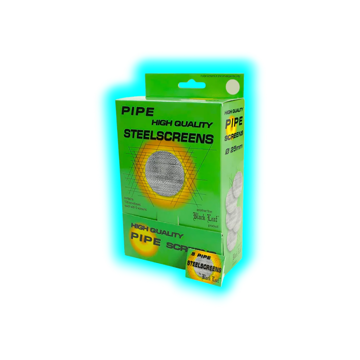 Black Leaf Steelscreens Display 100x 5pcs