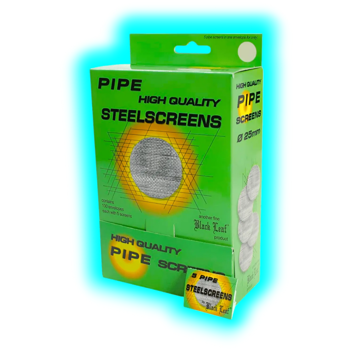 Black Leaf Steelscreens Display 100x 5pcs