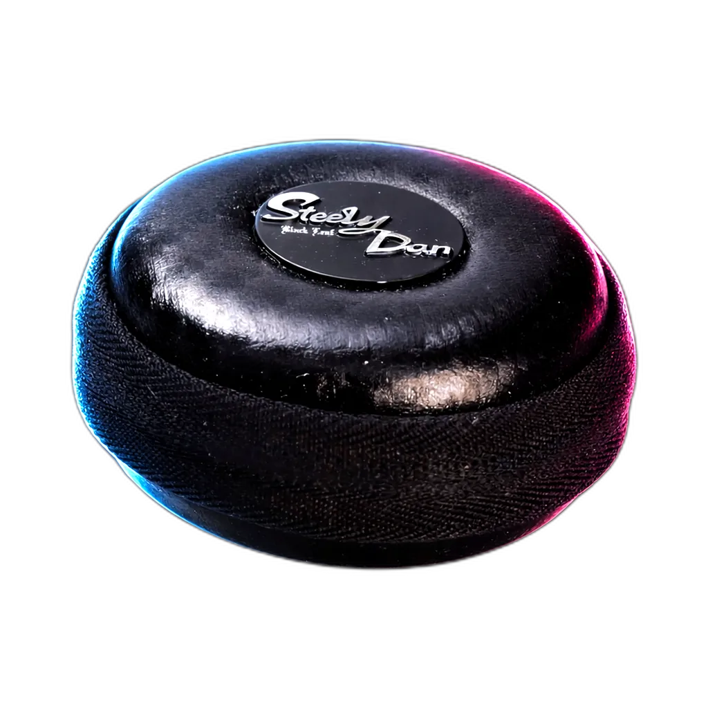 Black Leaf Steely Dan Edelstahl Grinder 2-teilig von hinten fotografiert (Rückansicht)