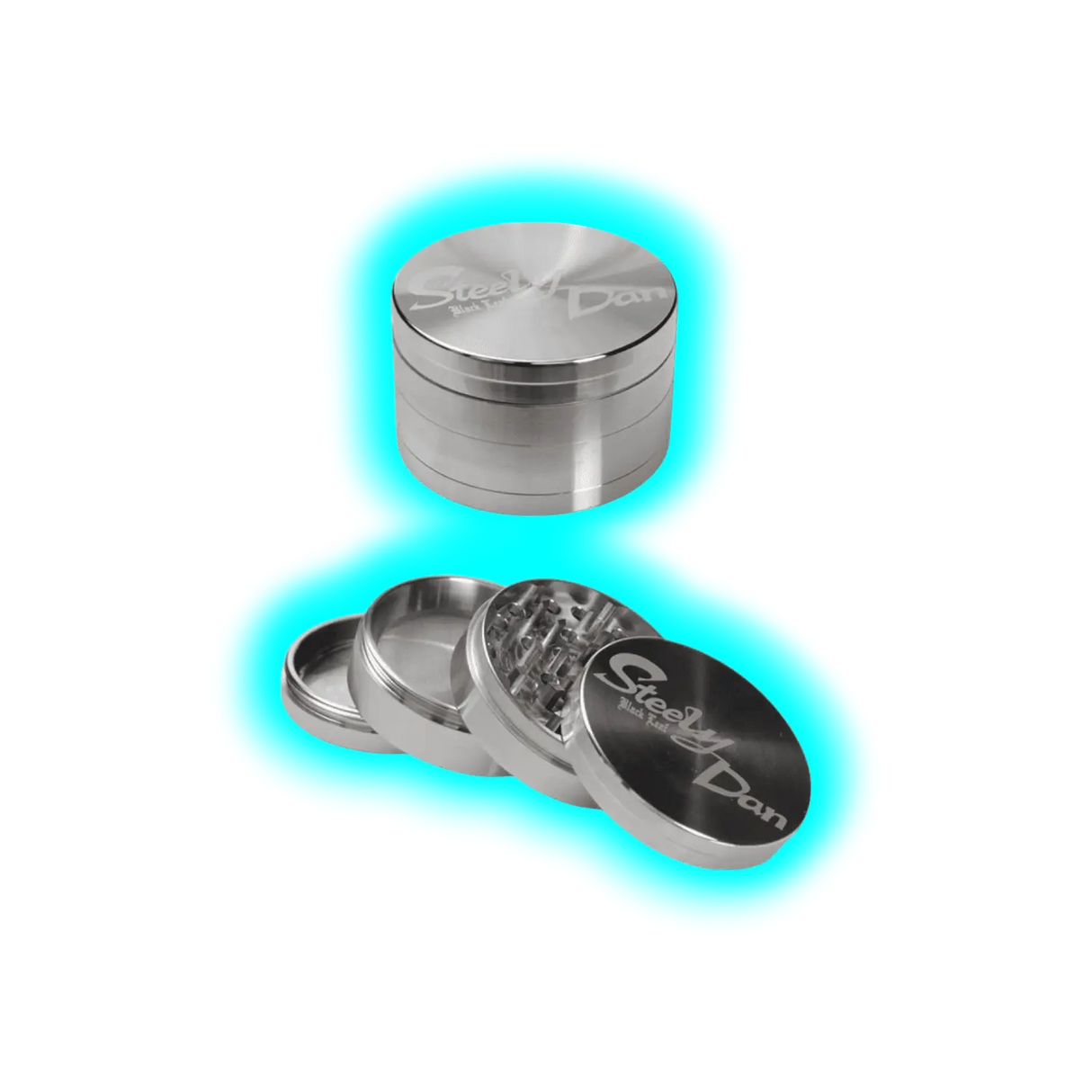 Black Leaf Steely Dan Edelstahl Grinder 4-teilig