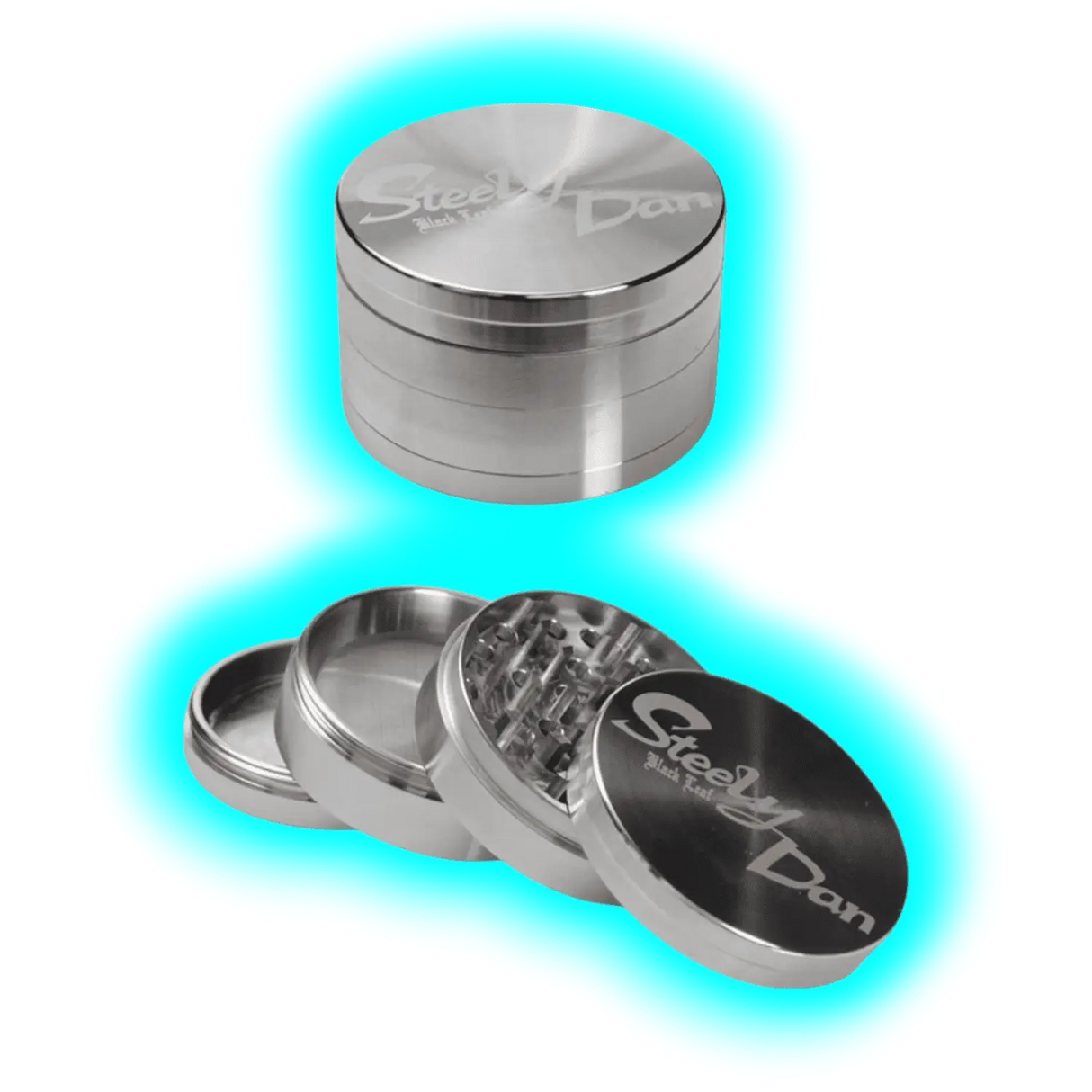 Black Leaf Steely Dan Edelstahl Grinder 4-teilig