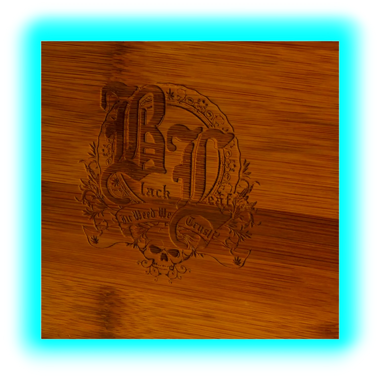 Black Leaf Stoner Box Bambus 180x165x58mm