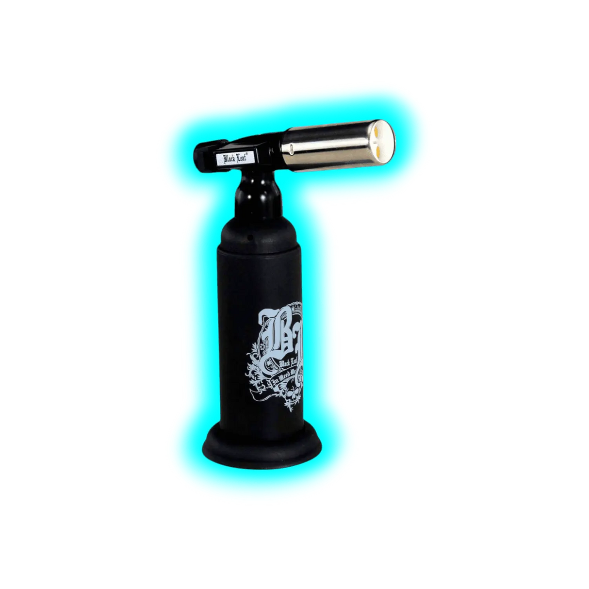 Black Leaf Torch Super Double Flame Lighter Black