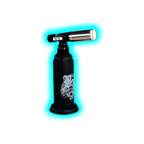 Black Leaf Torch Super Double Flame Lighter Black