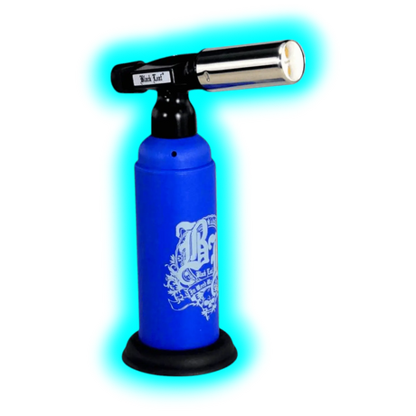 Black Leaf Torch Super Double Flame Lighter Blue