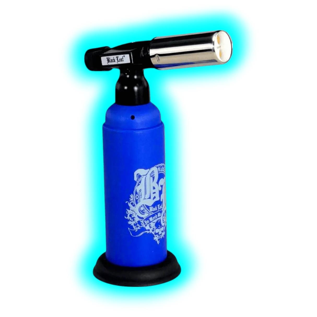 Black Leaf Torch Super Double Flame Lighter Blue