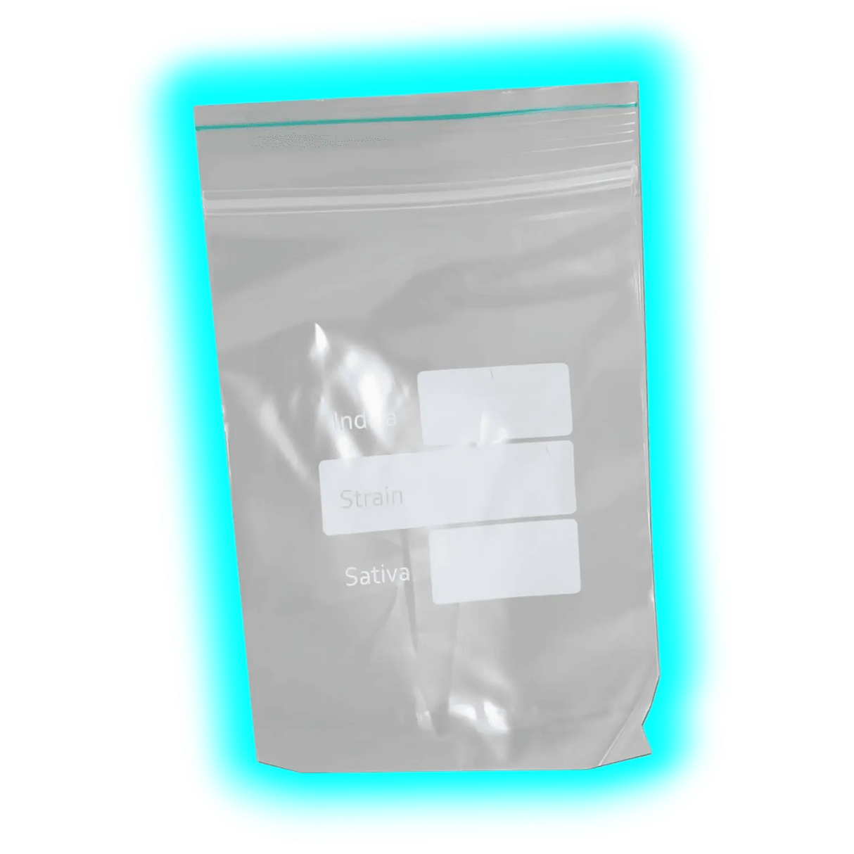 Black Leaf Zip-Bag Clear Strain Info 70 x 100mm 100pcs