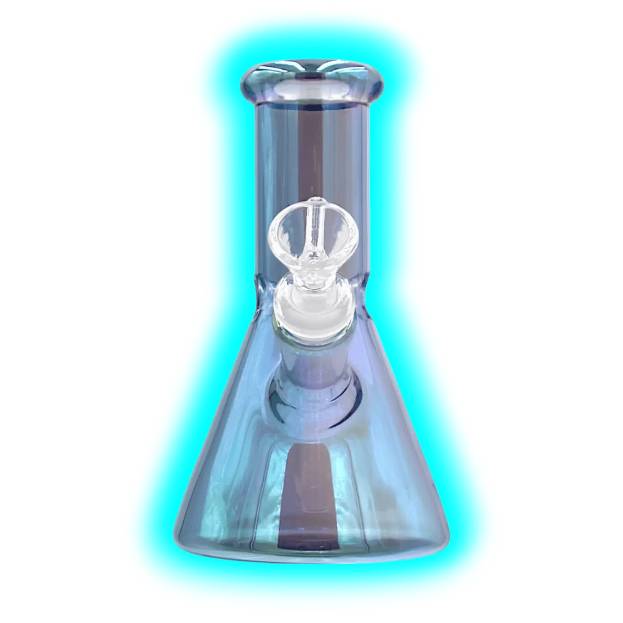 Black Sheep Iridescent Glass Bong Blue 15.6cm