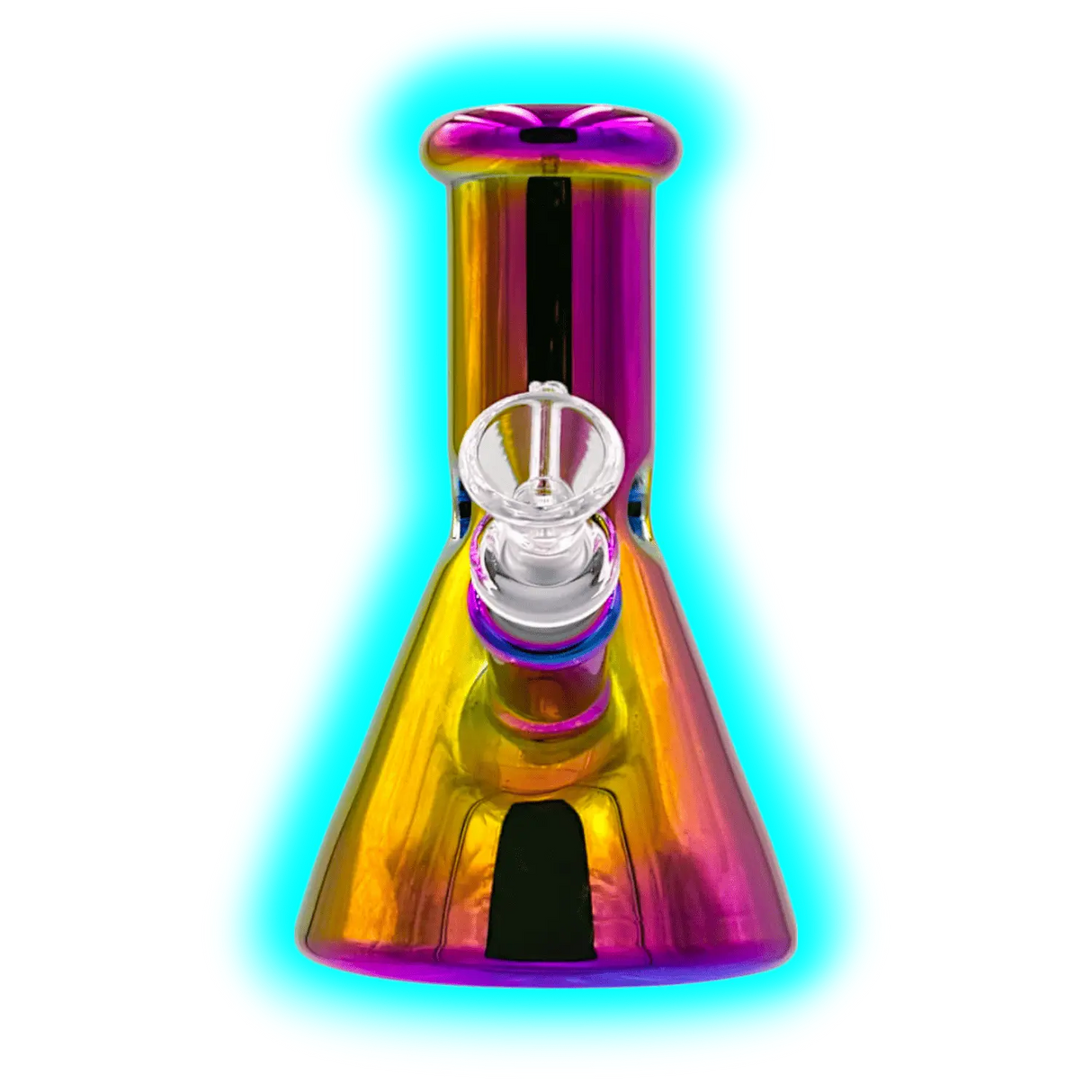 Black Sheep Iridescent Glass Bong Purple 15.6cm