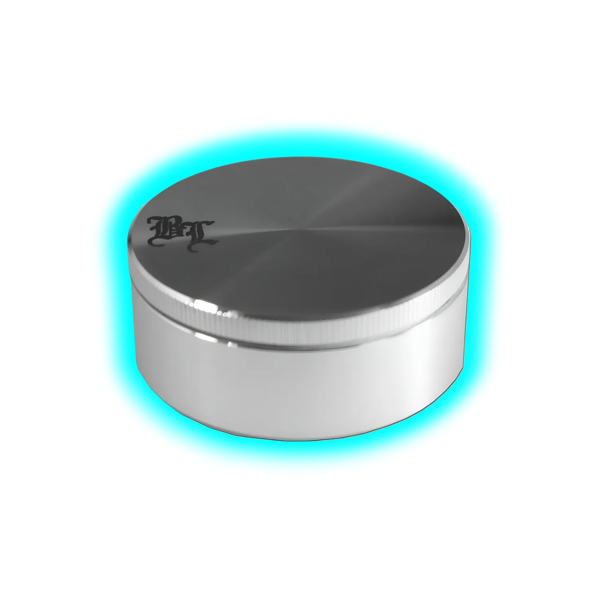 Blackleaf Aluminium Grinder The Pusher 2 Silver 2 Parts